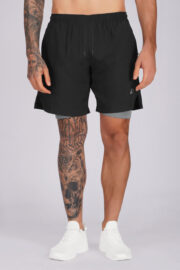 2 in 1 Workout, Running Shorts with Compression Liner