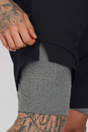 2 in 1 Workout, Running Shorts with Compression Liner - Image 4