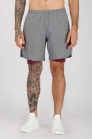 2 in 1 Workout, Running Shorts with Compression Liner - Image 16