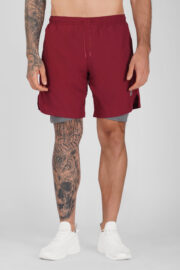 2 in 1 Workout, Running Shorts with Compression Liner - Image 10