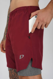 2 in 1 Workout, Running Shorts with Compression Liner - Image 11