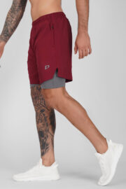 2 in 1 Workout, Running Shorts with Compression Liner - Image 12