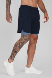 2 in 1 Workout, Running Shorts with Compression Liner - Image 9